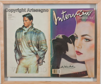 Andy Warhol (1928-1987) - Magazine 
cm 43x56 
1984, Novembre 
Interview, Diane Lane Framed Signed 