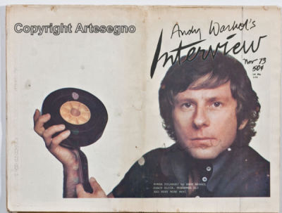 Andy Warhol (1928-1987) - Magazine 
cm 29x38 
1973 
Interview Unframed Hand signed by the artist 