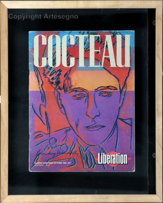 Andy Warhol (1928-1987) - Magazine 
cm 37x27 
1983 
Cocteau, Liberation ott.1983 Framed Signed 