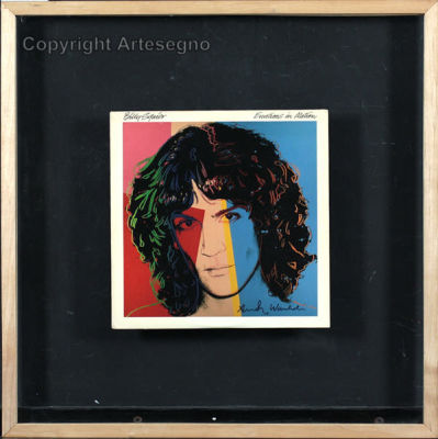 Andy Warhol (1928-1987) - Vynil record with illustrated cover 
cm 32x32 
1982 
Billy Squire 