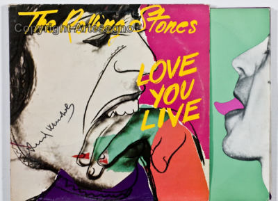 Andy Warhol (1928-1987) - Vynil record with illustrated cover 
cm 31x31 
1977 
Rolling Stones 