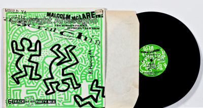 Keith Haring (1958-1990) - Vynil record with illustrated cover 
cm 32x32 
1984 
Malcom McLaren 