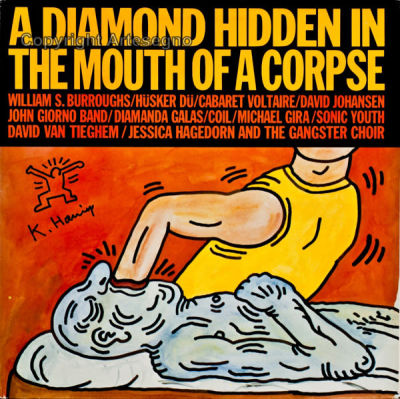 Keith Haring (1958-1990) - Vynil record with illustrated cover 
cm 31x15 
1985 
A Diamond Hidden 
