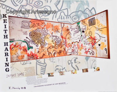 Keith Haring (1958-1990) - Poster 
cm 56x70 
1987 
Cranbrook Accademy of Art Museum Unframed 