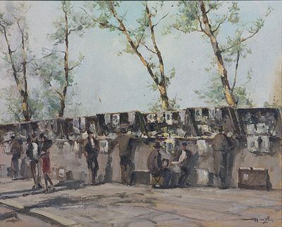 Roberto Marcello Baldessari (1894-1965) Senza titolo Olio su tela cm 40x50... - Roberto Marcello 