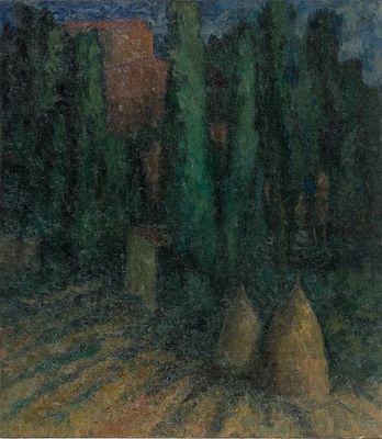 Lino Bianchi Barriviera (1906-1985) Pagliai a Donoratico, 1959 Olio su tela... - Lino Bianchi 