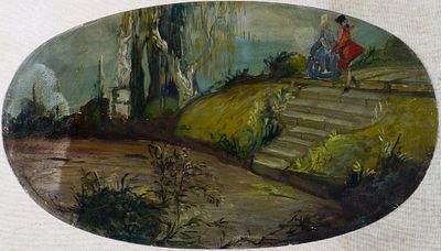 Fioravante Seibezzi (1906-1975) Senza titolo, 1925/30ca Olio su cartone cm... - Fioravante 