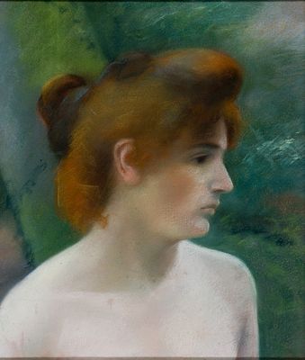 Artista di ambito Federico Zandomeneghi Senza titolo (figura femminile),... - Artista di ambito 