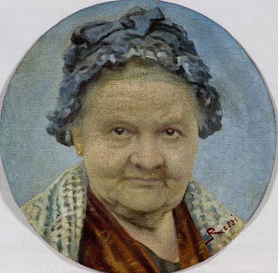 Luigi Rossi (1853-1923) Senza titolo Olio su tela cm 24x25 Firma in basso a... - Luigi Rossi 