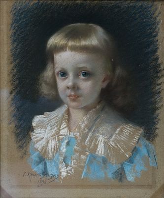 Edouard Rosset Granger (1853-1942) Senza titolo, 1892 Pastelli su carta... - Edouard Rosset 