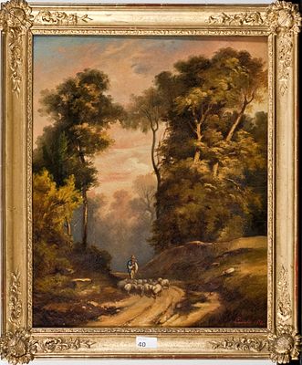 Guglielmo Castoldi (1823-1882) Senza titolo, 1854 Olio su tela cm 55x45 Firma... - Guglielmo 