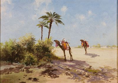 Giovanni Cavalleri (1858-1934) Senza titolo Olio su cartone telato cm 50x70... - Giovanni 