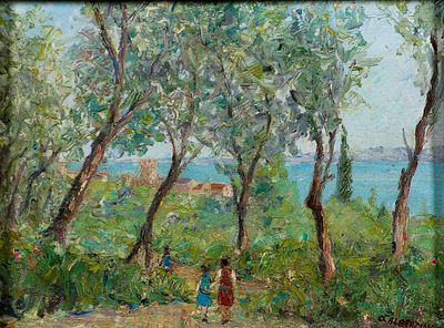 Oreste Albertini (1887-1953) Senza titolo Olio su tavola cm 25x35 Firma in... - Oreste Albertini 