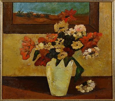 Pieretto Bianco (1875-1937) Senza titolo, 1934 Olio su tavola cm 49x55 Firma... - Pieretto Bianco 