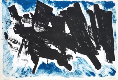 אבשלום עוקשי-אפקים חדשים-(1916 -1980) - שיר 1 6 אמנים. ליטוגרפיה בצבעים, חתומה בעיפרון וממוספרת 