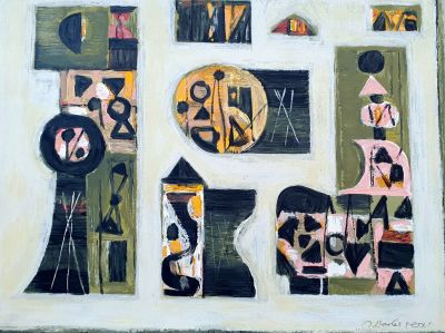 יעקב וכסלר - אשה בחדר, הדפס משי 65X50 ס"מ, חתום בעיפרון, AP