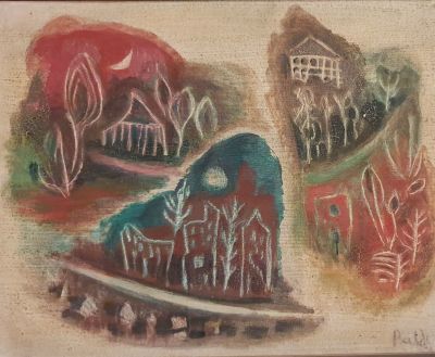 ישראל פלדי ISRAEL PALDI - נופים ישראליים. שמן על בד, 33x41, ממוסגר חתום, חתימה מעט דהויה ומשוחזרת. 