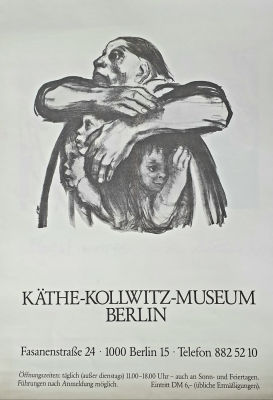 קטה קולביץ -K&auml;the Kollwitz - פלקט. תערוכה בברלין, 70X50 ס"מ. חתום בפלטה. 
K&auml;the Kollwitz (German 