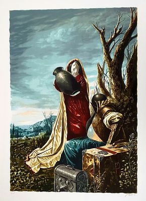 יוסי רוזנשטיין - ליטוגרפיה חתומה וממוספרת בעיפרון, 70X50 ס"מ.