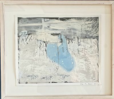 Zigi Ben Haim - קומפוזיציה 
שמן על נייר 38X45 ס"מ, חתום מתוארך 2000, ממוסגר 50X58 ס"מ.