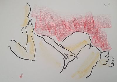 שמואל טפלר - שיר השירים. ליטוגרפיה מקורית חתומה בעיפרון ע"י האמן וממוספרת צבועה בפסטל. 
מידות 35X25 