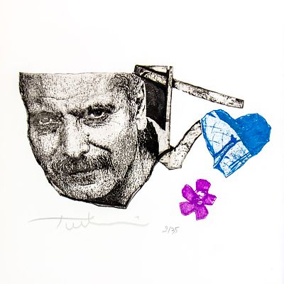 Igael TUMARKIN (1933-2021) - Georges Brassens, Book with 5 Original Etchings. Igael TUMARKIN 