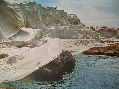 CHRISTO - Wrapped Coast: Little Bay, Australia(1969). Offset 
Original artwork (100) 
Hand signed 