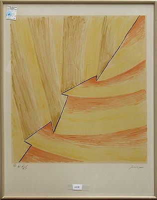 Leopold Survage (1879-1968 - Rythmes Colores). קומפוזיציה 
ליטוגרפיה בצבעים ( Rythmes Colores) על 