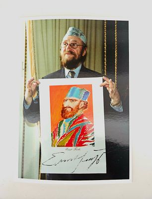 Ernst Fuchs - Ernst Fuchs. Postcard of Ernst Fuchs, hand signed by the artist