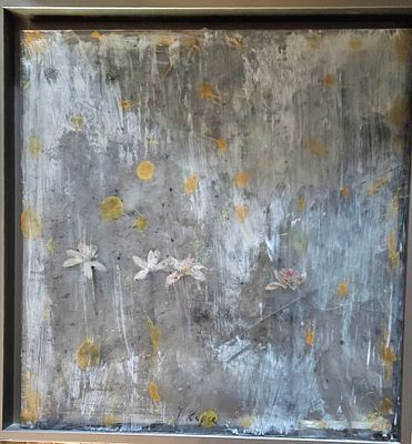 Yuri Leonidovich KUPER (1940) - Flowers and Ice. Mixed media 
Original artwork 
Signature 
base 

