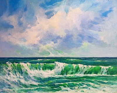 Ахмедов Геннадий Алиевич, "Волнение", 2025 г., 40х50 см, холст/масло. Ахмедов Геннадий Алиевич 