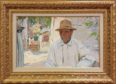 Бернадский Валентин Данилович, "Крымский полдень", 1963 г., 36х57 см, картон/масло. Бернадский 