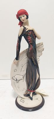 פיסלון דקורטיבי ונדיר בסיגנון ארט דקו של האמן האיטלקי הנודע ללא פגמים חדש בקופסא המקורית כ 26 