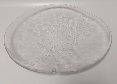 צלחת קריסטל אומנותית כ35 ס"מ נרכשה בשבדיה