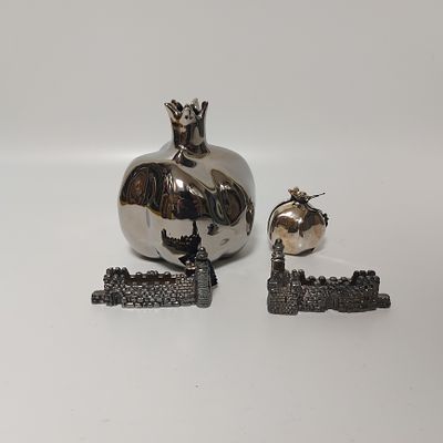 לוט פיסלוני כסף אלקטרופורמינג גובה הרימון כ 14 ס"מ