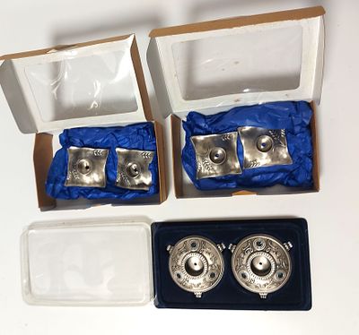 שלישית זוגות פמוטי מתכת מעוצבים מתאים כמתנה מקורית