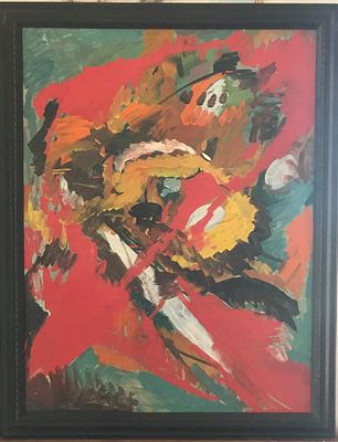 Г. Акопян "Абстрактная композиция".
Холст, масло, 61х81см., 1979 год. Грач Акопян (HRACH