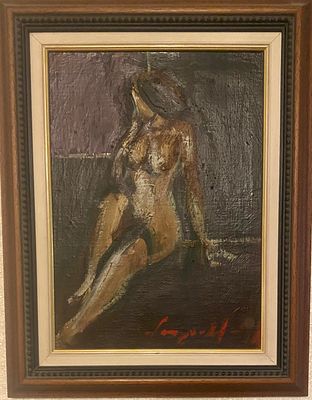 "Женщина" 40х28 см 1980-ые
Холст масло. ВАРУЖАН ВАРДАНЯН (1948–2010).
Заслуженный художник