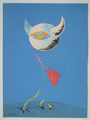 Verve. Vol. 1, Луна. Андре Массон. 1938 год, бумага, литография 35.5х26.0