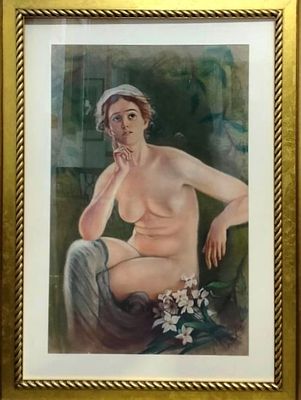 Штембер (Штемберг ) Виктор Карлович (1863-1921) 103-71 пастель бумага. (1911 год ) !!!!