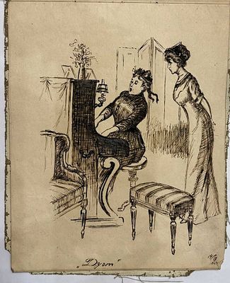 Тетрадь с рисунками Лидии Фроловой -Багреевой.1929 года.18-22 см 10 листов.5 длинных 18-44 