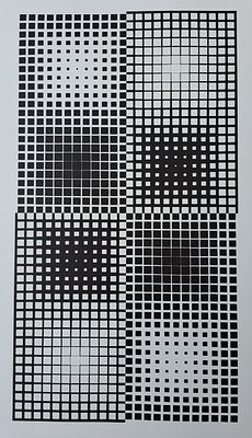 Виктор Вазарели, BINOVAE, 1959Шелкография на плотной. бумаге, лицензионная копия. 1973.