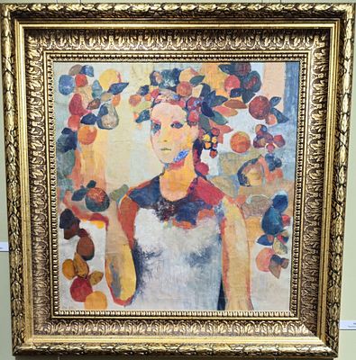 О. Оганесян. "Лето". Холст, масло. 68x68 см., 1988.