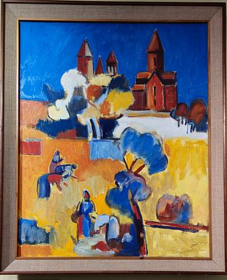 Б. Григорян. 80х65 см., 1985 год, холст, масло. . Баграт Ашо́тович Григоря́н
(арм. Բագրատ Աշոտի