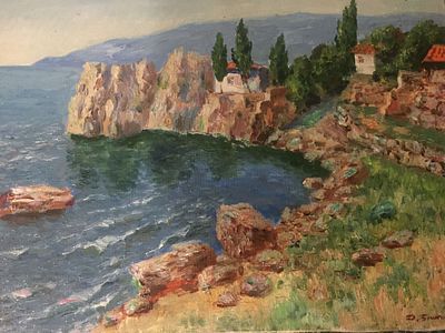 Бучкин Дмитрий. (1927-2024) Гурзуф. Домик Чехова. 1966 год, х.м., 35х52 см.
Дмитрий Петрович 