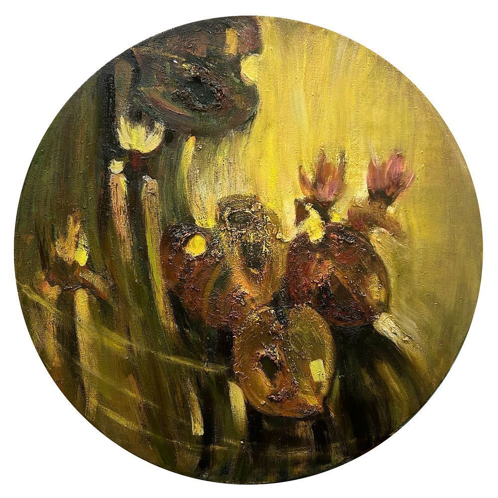 Лысак Анастасия-Ксения. "Цветы. Кувшинки" . Материал: холст/масло. 
Размер: 100/100 см. 
2024 