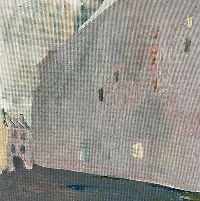 П. Федотова "Двор". . Материал: холст, картон. 
Размер: 30х30см. 
2024 год. 
Биография: 
