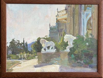 "Поздним вечером в Крыму" 30-40 холст масло , 2024 год , М.Садченкова