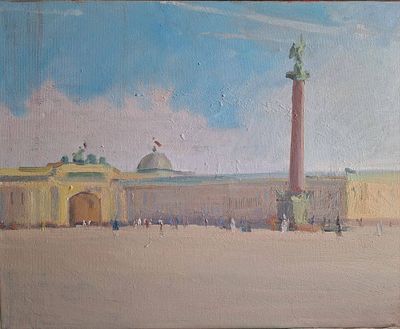 "Дворцовая площадь"
50/40см. Вера Волкова. 
Родилась в городе Смоленск, 10 октября 1999 году. 