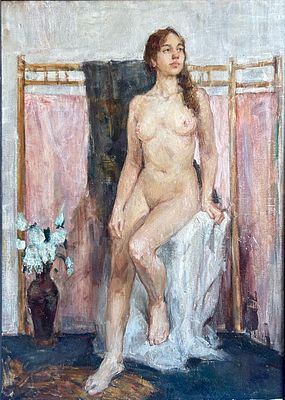 "Обнаженная"
120/90см, 2024 год. Лысак Анастасия-Ксения Николаевна – родилась в семье 